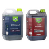 Detergente Camaleão 5l + Super Pretinho 5l Nobrecar