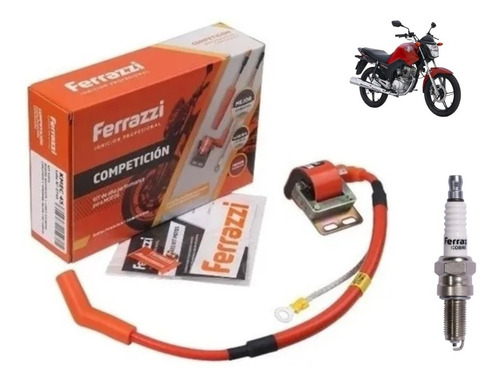 Kit Bobina Bujia Cobre Ferrazzi Competicion Honda Titan 150