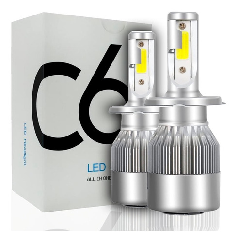 Faros Led C6 6000k Luz Blanca H7 9005 H1 H11 9006 Economico