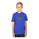 Camiseta adidas Big Logo Juvenil Azul