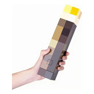 Lámpara Antorcha Minecraft Brownstone Luz Nocturna Led De S Veegross | MercadoLibre
