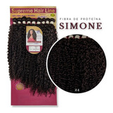 Cabelo Bio Proteína Cacheado Ser Mulher Modelo Simone 330g Cor 4 Chocolate