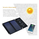 Cargador Solar Portátil 15w Waterproof Portatil 2 Paneles +