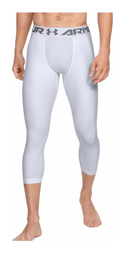 Licras Leggins Under Armour Heat Gear White 3/4