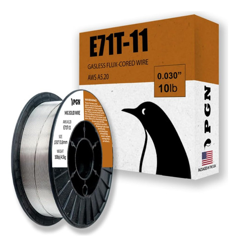 Pgn Flux Core Mig Wire - E71t-11-0.030 Pulgadas, Carret...