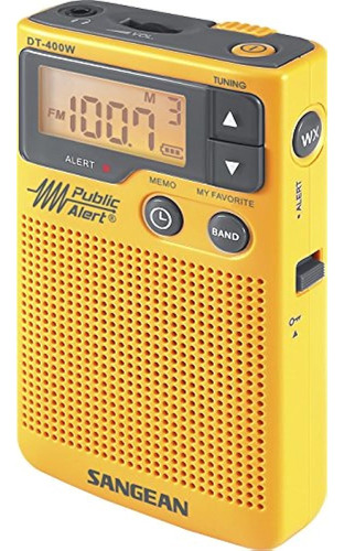 Alerta Meteorológica Digital Sangean Dt-400w Am / Fmradio D