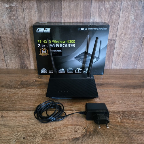 Roteador / Repetidor Asus Rt-n300 Preto 110v/240v