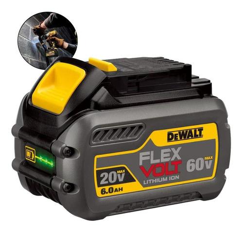 Bateria Íons De Lítio 20v/60v 6ah Flexvolt Dcb606 Dewalt