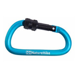 Hebilla De Seguridad Tipo D 8cm Con Candado Naturehike Azul