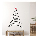 Vinilo Decorativo Arbol De Navidad Sticker De Pared Calcomania 115x170cm