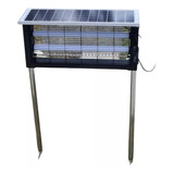 Lampara Mata Zancudos Mosquitos Uv Led +panel Solar Y Base