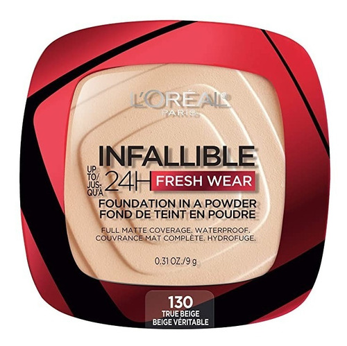 Base En Polvo L'oréal Paris Infaillible 24hs Fresh Wear Tono True Beige