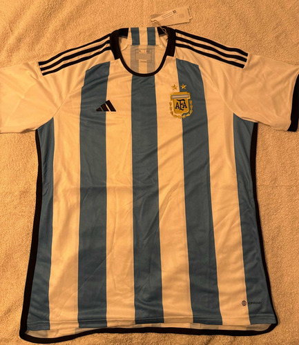 Camiseta Selección Argentina Mundial 2022 - 2 Estrellas
