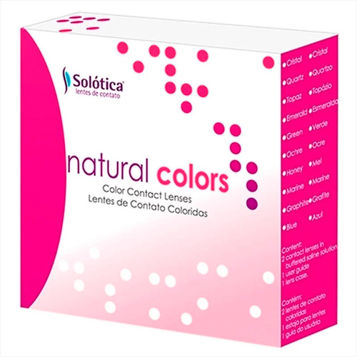 Lentes De Contato Coloridas Natural Colors Anual - Sem Grau