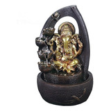 Fuente De Agua Gigante Ganesha Cascada + Luz Led  61cm Tm Ct