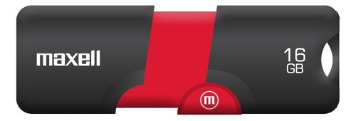 Maxell Memoria Usb Flix 16 Gb Ngr/rojo Color Negro