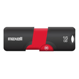 Maxell Memoria Usb Flix 16 Gb Ngr/rojo Color Negro