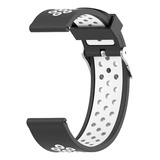 Correa Bicolor Para Garmin Forerunner 245 (blanca Y Roja)