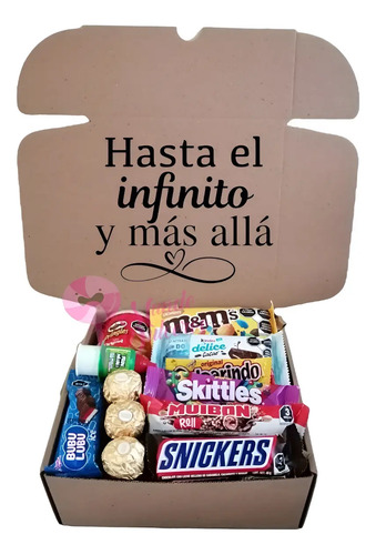 Caja Regalo De Chocolates Y Dulces Frase Personalizada | Envío gratis
