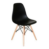 Cadeira De Jantar Henn Decorshop Charles Eames Dkr Eiffel, Estrutura De Cor  Preto, 1 Unidade