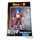 Figura Súper Saiyan Blue Vegeta Articulada Dragon Ball Z.