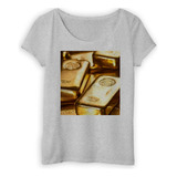 Remera Mujer Oro Lingotes Valores Gold Economia Money M2