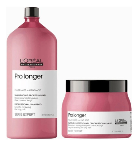 Combo Pro Longer Shampoo 1,5ml + Mascara 500ml + 3 Ampollas