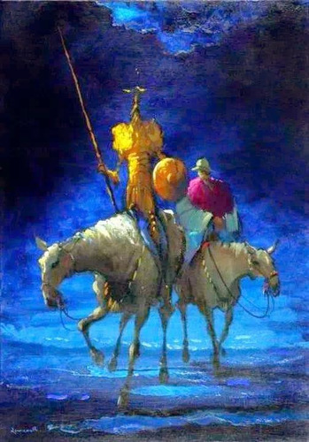 Cuadros De Don Quijote De La Mancha Pintados A Mano En Oleo
