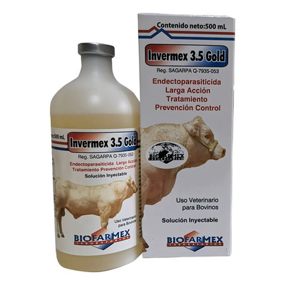Invermex Gold 3.5% Para Ganado , Cerdos , Caballos 500ml | Meses sin interés