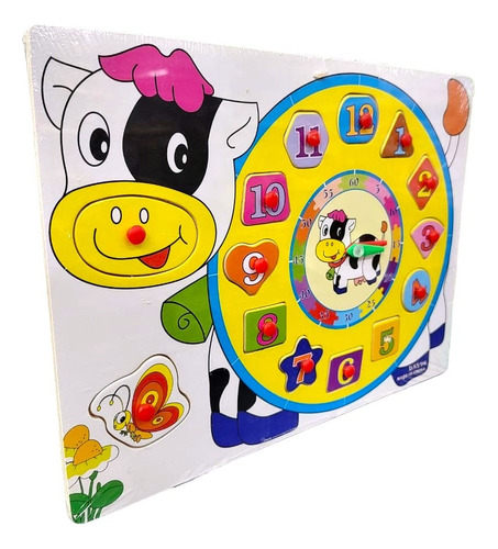 Puzzle Rompecabeza Encastre De Madera Vaca Tut Tuttishop