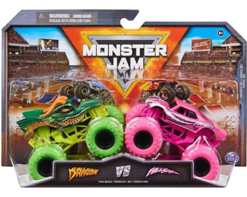 Monster Jam, Dragon Vs. Oficial. Monster Trucks Fundidos A P