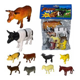 Bichinhos Fazenda Brinquedo Plastico Cavalo Boi Vaca Atacado
