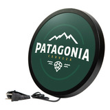 Luminoso Led Patagonia Logo Bivolt 28cm Personalizado L034