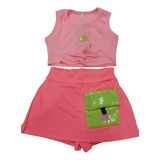 Conjunto Luxo Blusa + Shorts Infantil Menina Lessakids 8664