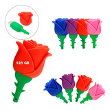 Memoria Usb Diseño Forma Figura Flor De Rosa De 128gb