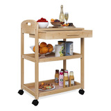 Smibuy Carrito De Isla De Cocina Con Ruedas Con Cajón De A.