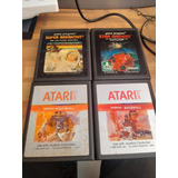 4 Juegos Para Atari 2600,2800 O 7800,originales Y Funcionan.