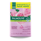 Sabonete Palmolive Cremosa Leite E Pétalas De Rosa 85g