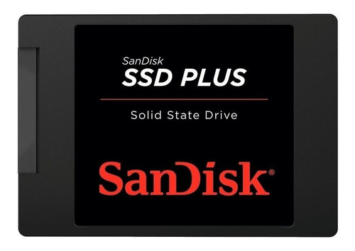 Disco Sólido Interno Ssd Sandisk Sdssda-480g-g26 480gb Plus Cor Preto