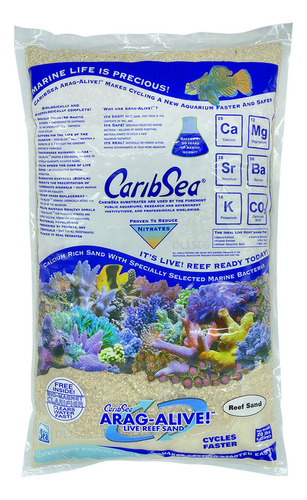 Caribsea Arag-alive Special Grade Reef 9kg - Substrato Marin