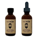 Natbio Crecimiento Barba Premium Ultra Eficaz Y Rápido 2pz