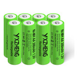 Yxzheng 8 Unids Aa Bateria 1.2v Recargable Ni-mh 300mah Para