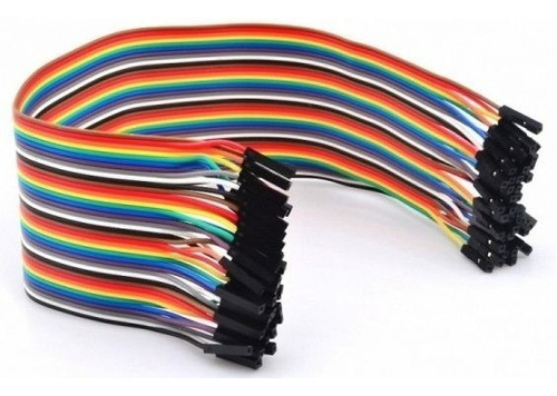 Cable Dupont 30cm Hembra Hembra 40 Hilos Arduino