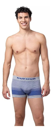 Boxer Dufour Degrade Sin Costuras Calzoncillo Rayas Corto