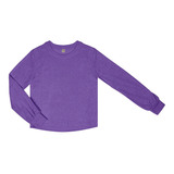 Blusa Manga Longa Feminina Brilhos Rovitex Teen Roxo