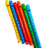 Kit 3 Flautas Doce Infantil Brinquedo Diversas Cores Barato