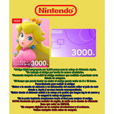 Tarjeta Digital Para Nintendo Eshop 3,000 Yenes, Japón