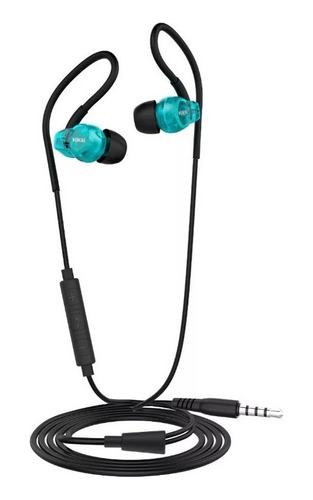Fone Ouvido Vokal In Ear E20 Microfone Embutido Retorno Cor Azul