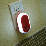 Luz Nocturna Led Cargador Usb Pared, Enchufe De Pared C...