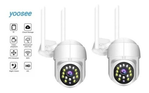 Pack X2 Camara Ip Wifi Exterior Vision Nocturna Yoosee